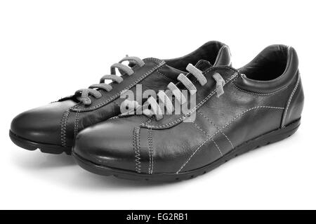 a pair of casual shoes for man on a white background Stock Photo