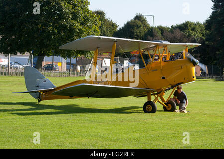 de Havilland Tiger Moth Cambridge Stock Photo