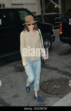 Lizzie Caplan out and about in New York Featuring: Lizzie Caplan Where