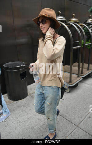 Lizzie Caplan out and about in New York Featuring: Lizzie Caplan Where