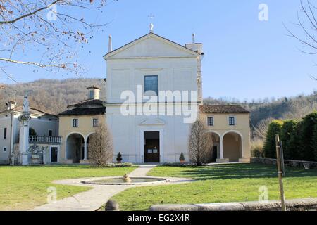 The Shrine of Our Lady of Valverde Rezzato in the province of Brescia in Italy was born near the site of the Marian apparition Stock Photo