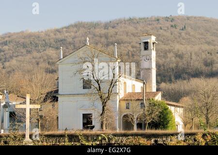 The Shrine of Our Lady of Valverde Rezzato in the province of Brescia in Italy was born near the site of the Marian apparition Stock Photo