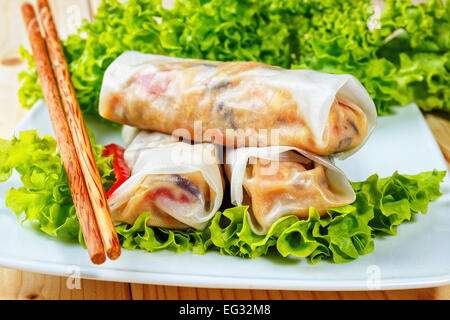 spring rolls Stock Photo