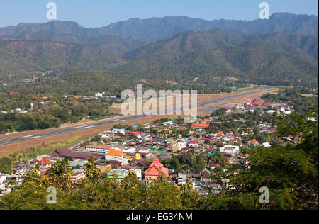The City of Mae Hong Son, Northern Thailand Stock Photo