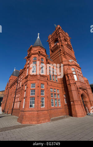 The Pierhead Building, Cardiff Bay, Cardiff, Wales Stock Photo