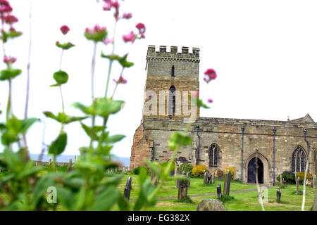 St Aidans Church, Bamburgh, Northumberland Stock Photo