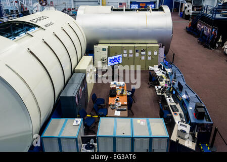 Johnson Testing Tower Inside the testing facility of NASA Johnson Space Center, Houston ...