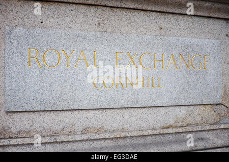 Royal Exchange Cornhill City Of London UK Stock Photo