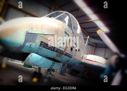 FMA Pucara (A-522) / North East Aircraft Museum, Sunderland Stock Photo