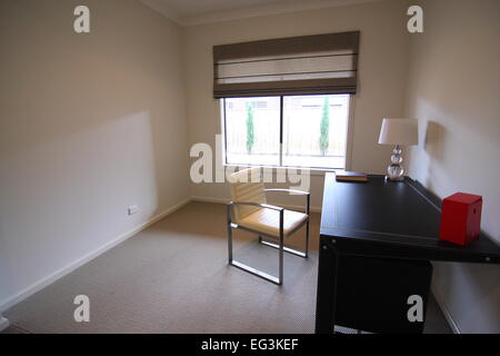 Study room or home office in suburban home in Melbourne Australia Stock Photo
