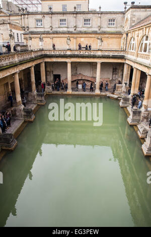 Roman Baths in Bath, England Stock Photo