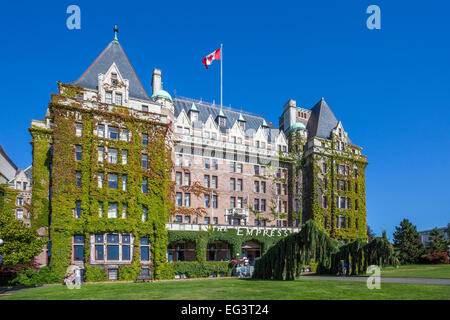 North America, Canada, British Columbia, Vancouver Island, Victoria, Empress Hotel Stock Photo