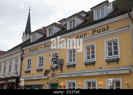 Hotel -Restuarant Zur Post in Melk Austria Stock Photo