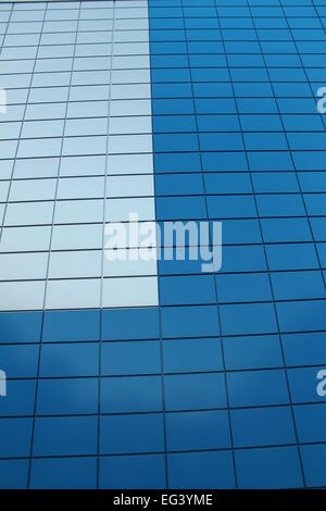 high solid wall decorated two colors of trimming out sanding Stock Photo