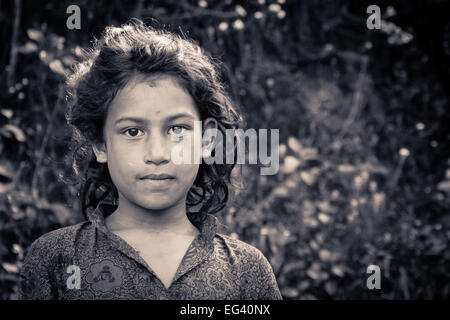 Young Nepalese girl Stock Photo