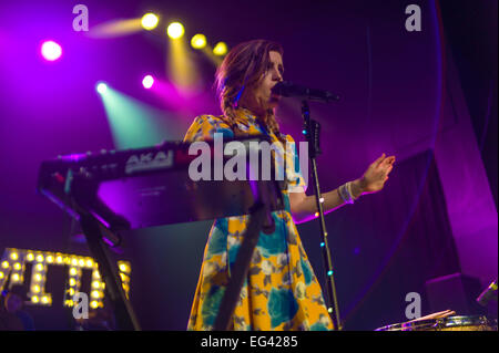 Austin, TX, USA. February 15 2015. Sydney Sierota of American indie pop band Echosmith. © J. Dennis Thomas/Alamy Live Stock Photo