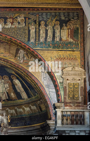 Rome. Italy. Basilica di Santa Prassede all’Esquilino,  9th C. Stock Photo