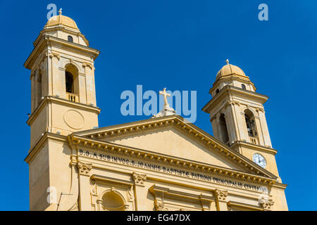 Saint Jean-Baptiste Church, Bastia, Haute-Corse, Corsica, France Stock Photo