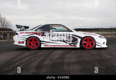 Nissan S14 drift car Stock Photo