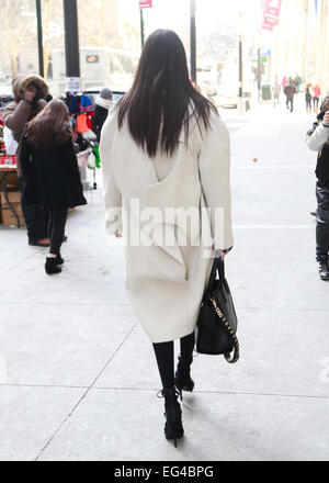 New York City, New York, USA. 15th February, 2015. Kayshle arriving at the Victoria Beckham runway show in New York City - Feb 15, 2015 - Photo: Runway Manhattan/Charles Eshelman/picture alliance/Alamy Live News Stock Photo