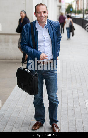 Martin Lewis leaving the BBC Radio studios  Featuring: Martin Lewis Where: London, United Kingdom When: 14 Aug 2014 Stock Photo
