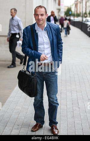 Martin Lewis leaving the BBC Radio studios  Featuring: Martin Lewis Where: London, United Kingdom When: 14 Aug 2014 Stock Photo