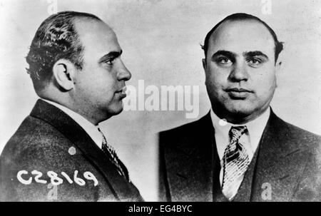 Mugshot of Al Capone, American Gangster, 1931 Stock Photo