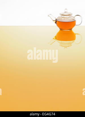 glass teapot Stock Photo