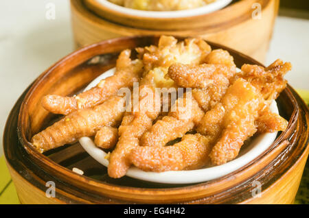 chicken feet as dim sum dish, popular cantonese dish in Hong Kong and Macau. Stock Photo