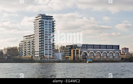 Paynes and Borthwick apartments in Greenwich, London. Stock Photo
