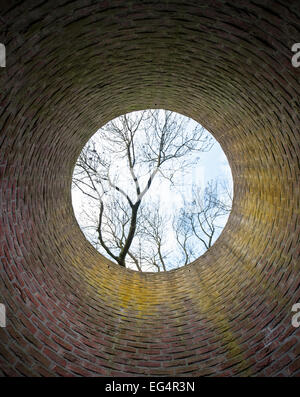 Belgium, Antwerp, Untitled by Per Kirkeby in the Middelheim open air museum Stock Photo