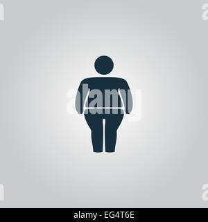 Overweight man symbol Stock Photo