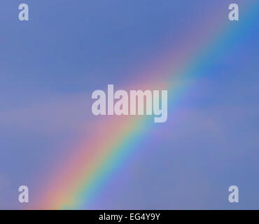 rainbow,sky,blue,nature,sunlight,multi colors,background, Stock Photo