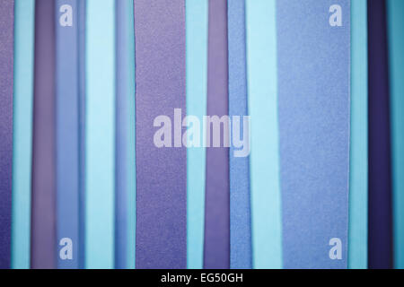 Colourful background made from a vertical blue stripe pattern Stock Photo