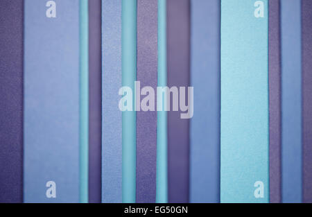 Colourful background made from a vertical blue stripe pattern Stock Photo