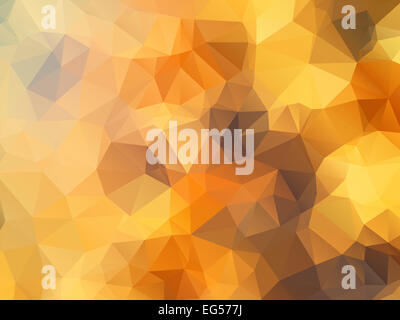Golden polygon abstract background Stock Photo