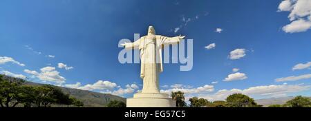 Largest statue of Jesus Christ in the world, the Cristo de la Concordia in Cochabamba, Bolivia Stock Photo