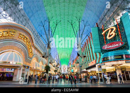 USA, Nevada, Las Vegas, Downtown Old Las Vegas, Fremont Street Stock Photo