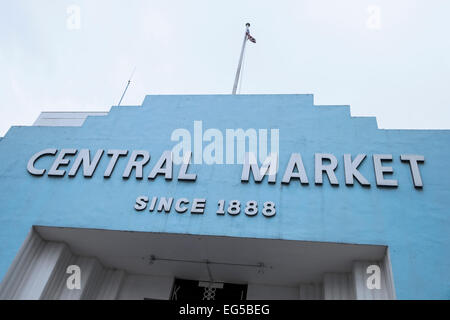 Facade of the Central market building in Kuala Lumpur, Malaysia. Stock Photo