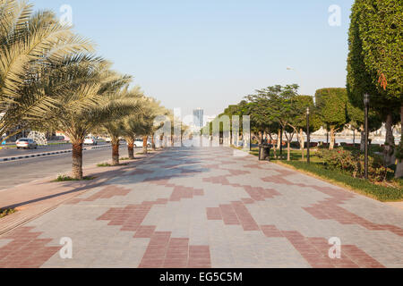 Corniche in Ras Al Khaimah, United Arab Emirates Stock Photo