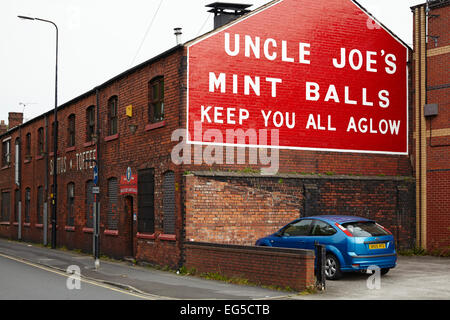 Uncle Joe’s mint balls keep you all aglow, mint ball factory in Wigan Stock Photo