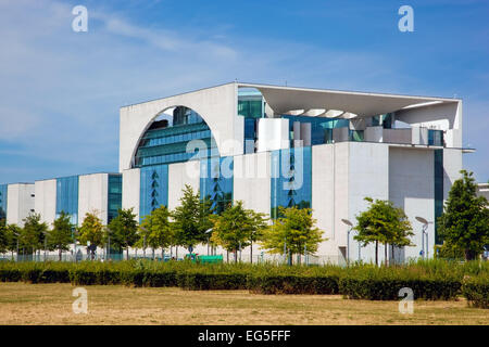 The German Chancellery, German Bundeskanzleramt is a federal agency serving the executive office of the Chancellor Stock Photo