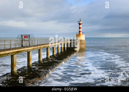 Amble Harbour Stock Photo