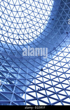 Geometric ceiling - abstract architectural background Stock Photo