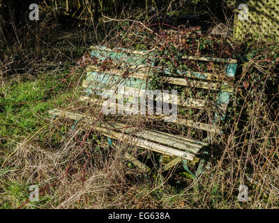 The Forgotten Garden Bench Stock Photo - Alamy