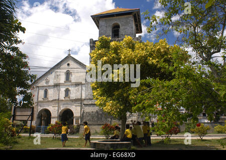 Baclayon Church (1595). Bohol. The Visayas. Philippines. La Purisima Concepcion de la Virgen Maria Parish Church (also The Immac Stock Photo