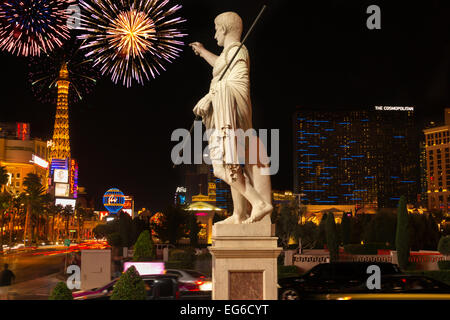 STATUE ENTRANCE CAESARS PALACE HOTEL CASINO ENTRANCES THE STRIP LAS VEGAS NEVADA USA Stock Photo