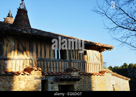 Calatañazor, mediaeval village located in Soria, Spain Stock Photo