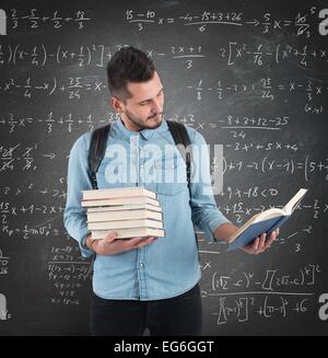Student in classroom Stock Photo