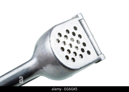 Garlic press isolated on a white background with clipping path Stock Photo